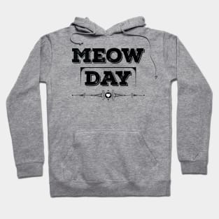 International Cat Day Black Hoodie